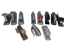Lot of 12 VTG Staplers Swingline Bostitch Rexel Ace Bates Cub Plier *11/12 Work