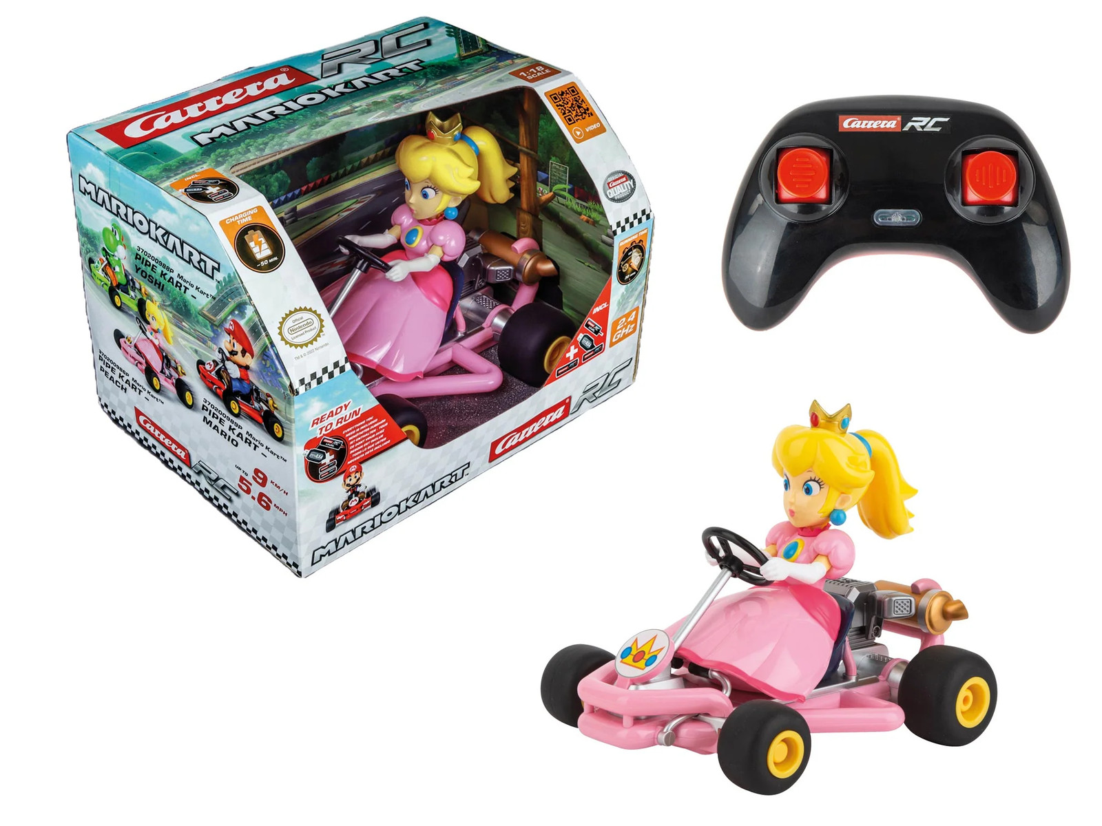 Carrera 370200986P Carrera RC Mario Kart™ Pipe Kart, Peach