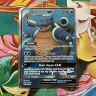 Pokémon TCG Blastoise GX SM189 Promo Holo Card Unbroken Bonds NM/M. Miscut Error