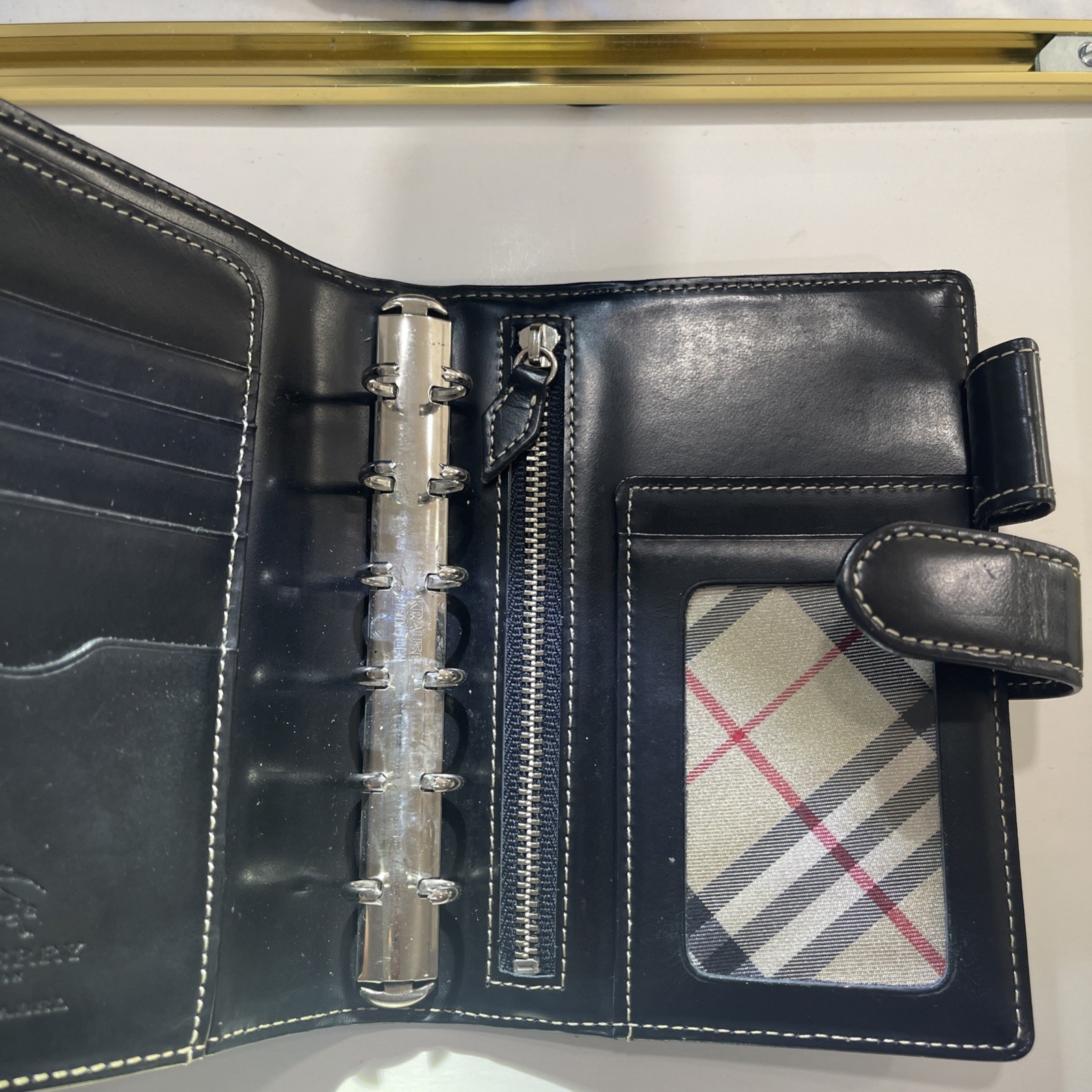 BURBERRY BLUE  LABEL Check pattern Notebook cover… - image 3