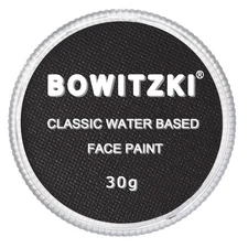 Bowitzki 30g Professional Face Paint Body Water Based Black 