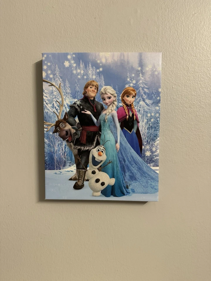"Decoración de Navidad para niños basada en la impresión de dibujos animados Frozen Disney 14,4x11,2""" Foto 2 de 4