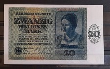20 Billionen Mark Reichsbanknote 05.02. 1924  REPRODUKTION