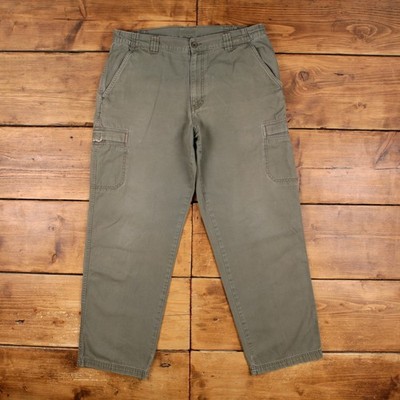 Vintage L.L. Bean Cargohose Hose 36x32 90er grün Relaxed Fit Outdoor