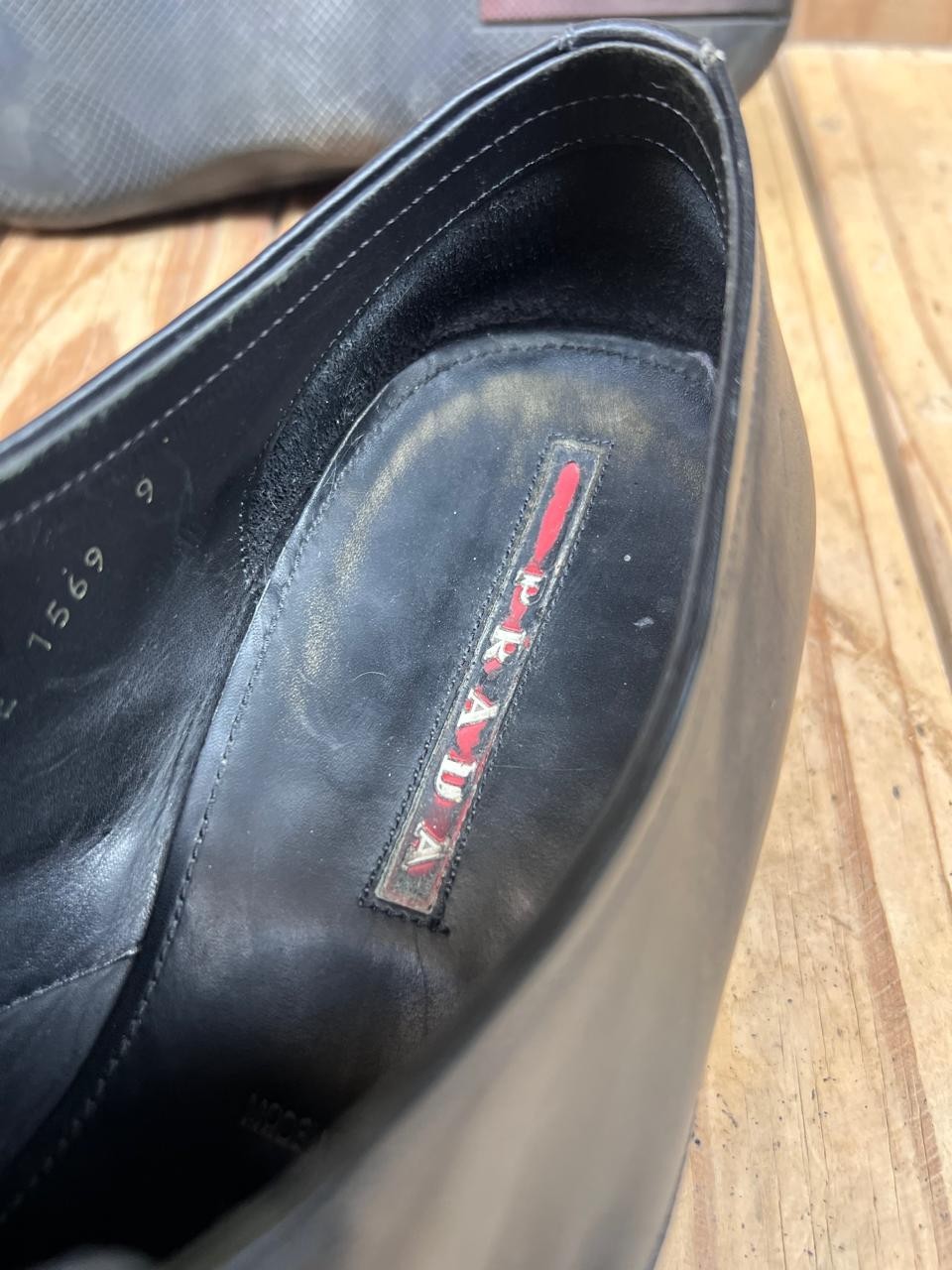 Prada black men's Lace up casual leather dress shoes size uk 9 E us 10 thumbnail 14