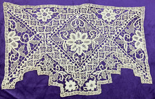 Antyczna włoska taśma igła koronka 18 XIX wieku Venise