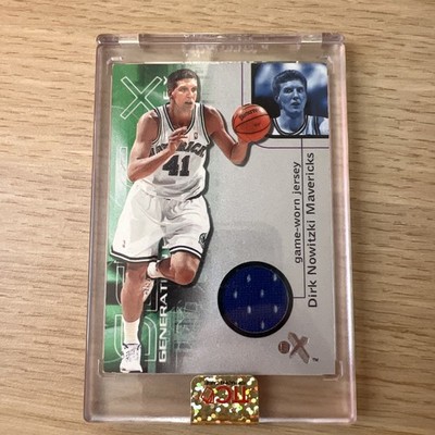 Dirk Nowitzki Fleer Generation E-X game worn