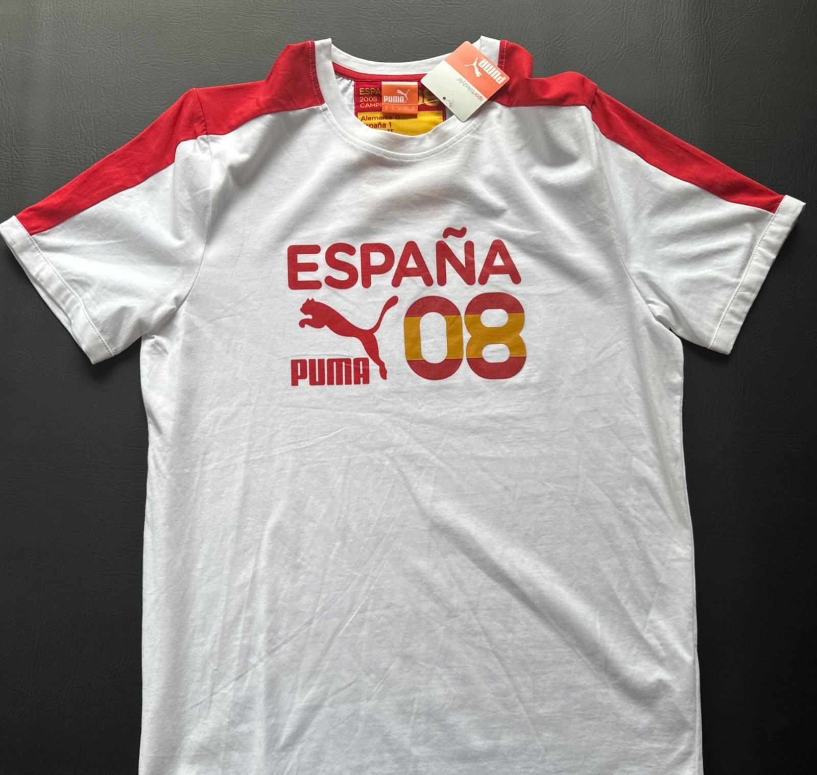 Vintage Puma Soccer Archives Spain Euro Champions T7 Rare Shirt Men's M NWT