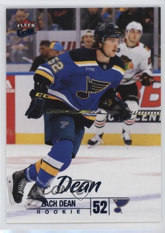 2024-25 Upper Deck Fleer Ultra Rookies Blue Foil 362/399 Zach Dean #213 11k6