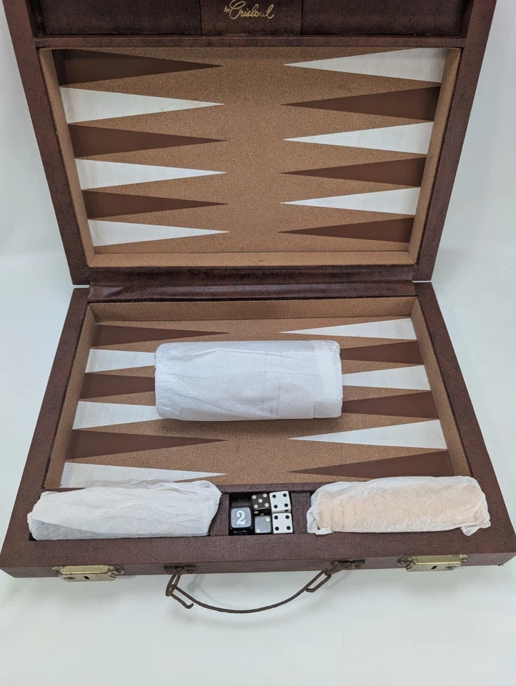 Vintage Crisloid Backgammon Set Butterscotch & Gold Brown Bakelite Swirl 1.25" - Image 3 of 4
