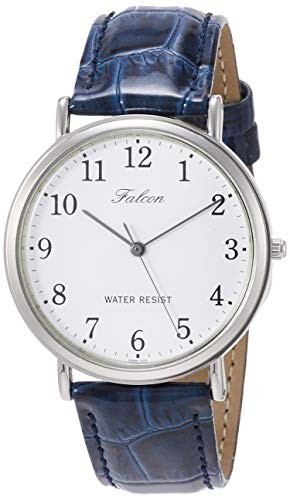 Navy Q996-324 × Waterproof Watch [Citizen Q&amp;Q] White Analog Men's Leather Belt - vintagewatches.pk