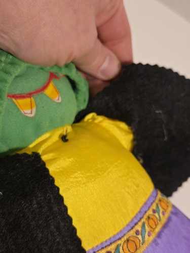 Halloween Nylon Spaventapasseri Strega Peluche Argento Internazionale Vintage 26” 1994 - Foto 3 di 9