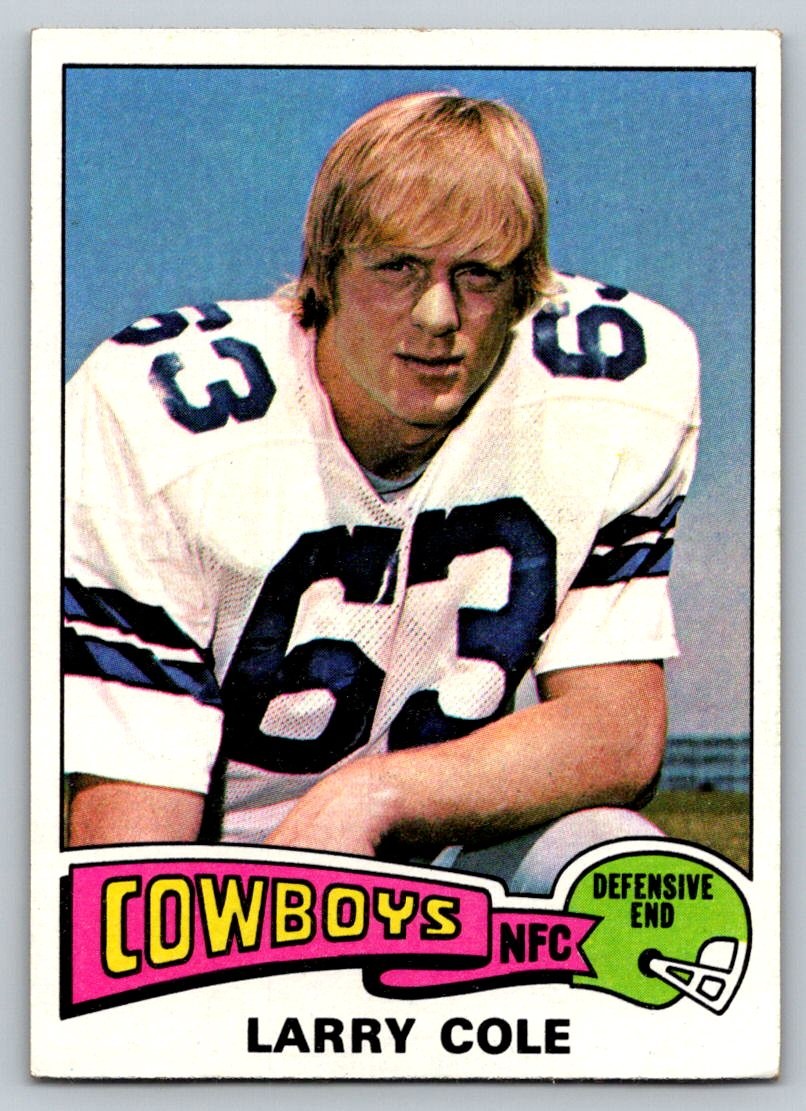 Larry Cole 1975 Topps #229 Dallas Cowboys