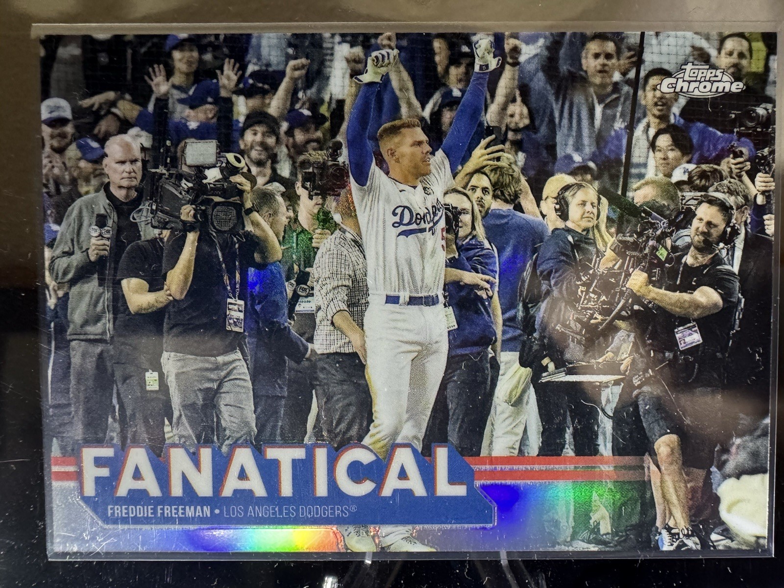Topps Chrome Freddie Freeman Fanatical Insert #FAN-18 Dodgers 2025