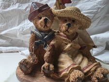 Vintage TEDDY BEARS Victorian Figurine Three Hands Corp SAILOR theme DETAILED