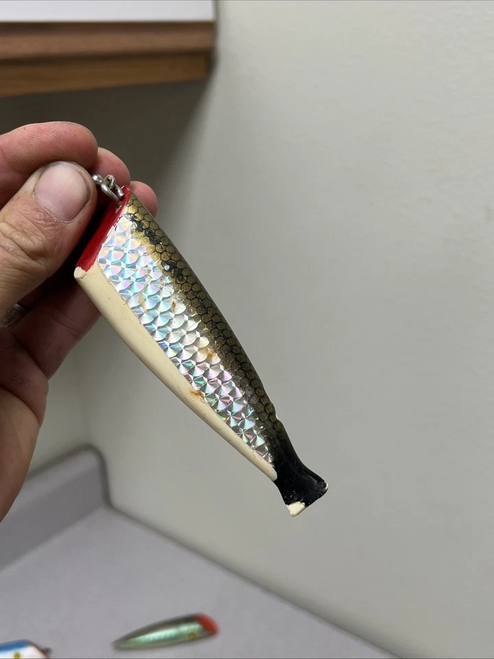 Lote de 8 señuelos de pesca SALMON PLUGS 4,5-7" Silver Horde Tomic Canada - De colección Foto 3 de 4