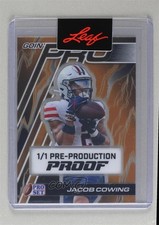 2024 Leaf Pro Set Metal Goin' Auto 1/1 Jacob Cowing #GP-JC1 03ss