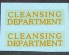 Set of 2 decals for Matchbox Lesney 38a Karrier Bantam Refuse Collector