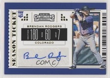 2019 Chronicles Contenders Season Tickets Gold 45/99 Brendan Rodgers Auto 05qn