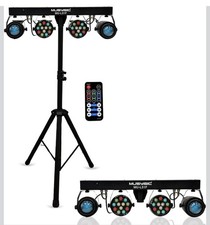 Complete Professional 4-Par Stage LEDs Lights DJ Band DMX System  Stand MU-L31F