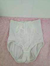 Vintage Cupid Style 5065 High Waist White Girdle Shapewear Brief Panty XL