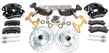 1958 1964 Chevy Impala 2 Drop Spindle Disc Brake Conversion Kit Black Wilwood