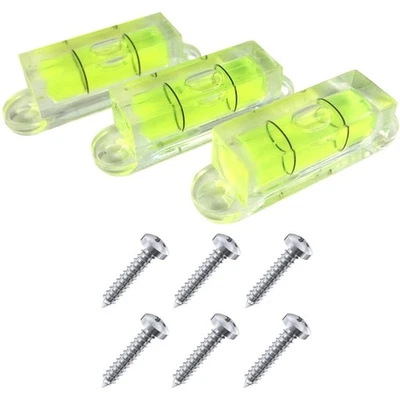 TASKAR Mini Spirit Level Screw On Bubble Square 28mm Vial