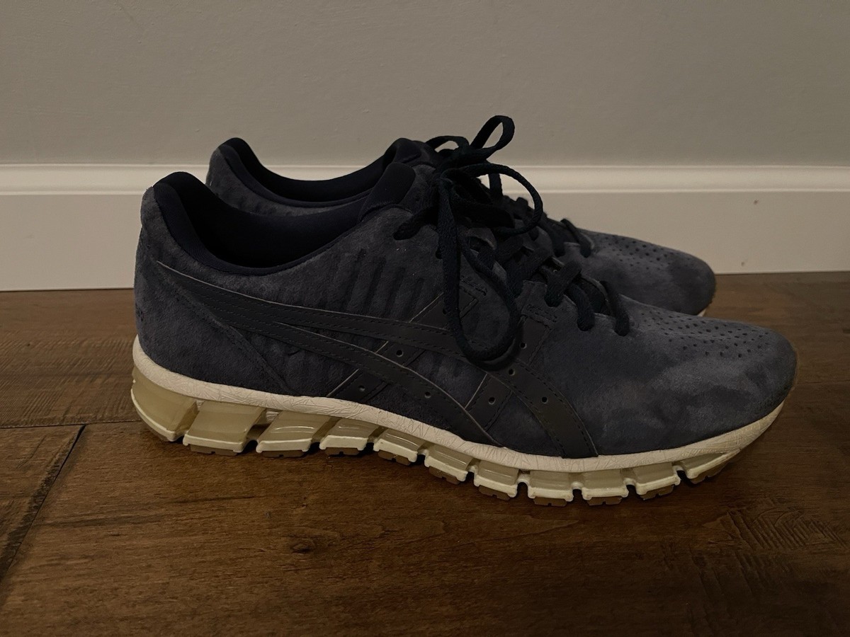 Asics Gel Quantum 360 4 LE Shoes Navy Blue Suede Sneakers  display picture 1