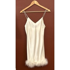 Vintage Val Mode Satin Slip Dress Glam Coquette Bridal Angelcore Old Hollywood