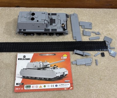 Cobi World Of Tanks Panzer VIII Maus 3024 INCOMPLETE w/ Manual 
