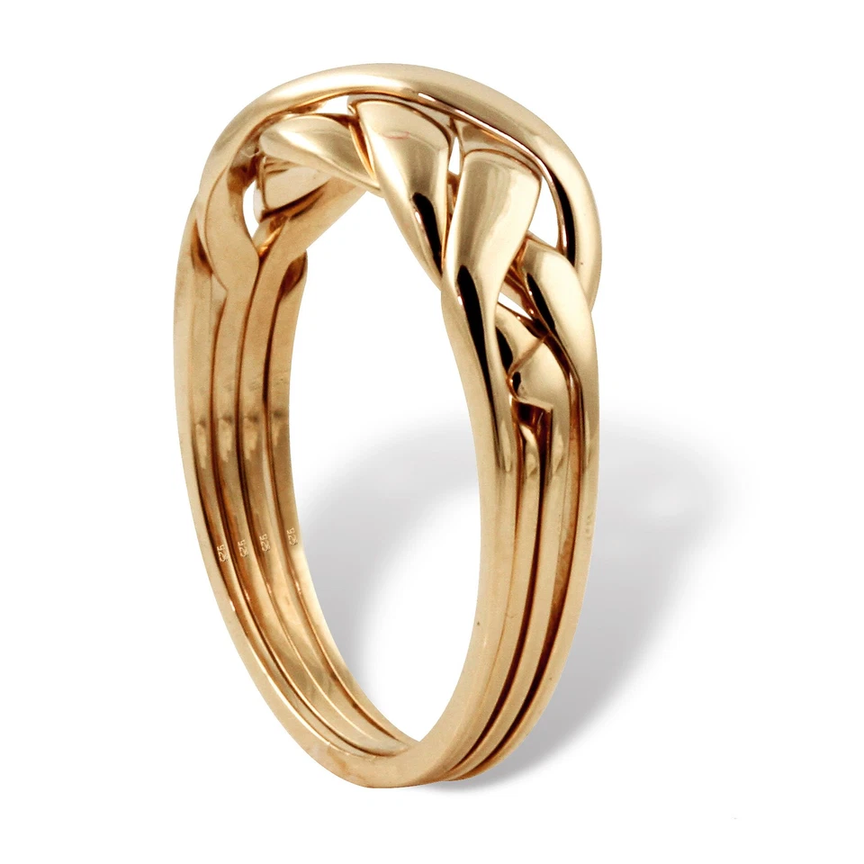 Puzzle Ring in Gold-Plated Sterling Silver - Image 2 of 4