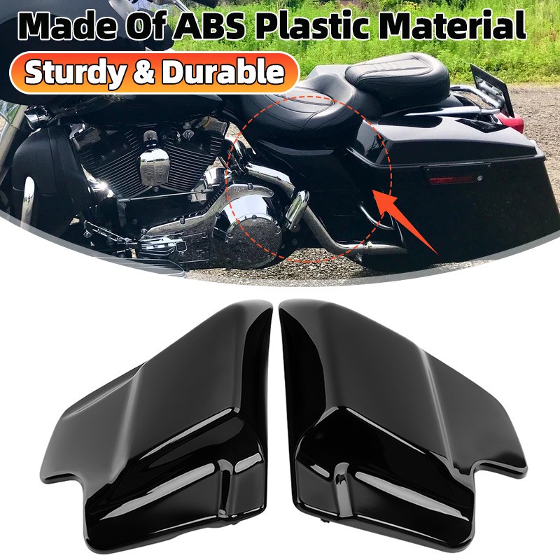 Vivid Black Side Cover Panel For Harley Touring Electra Glide Road King 97-08