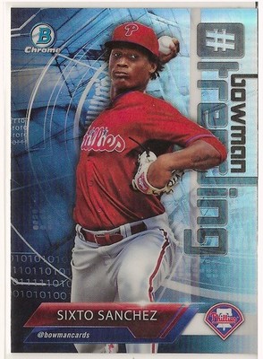 2018 Bowman - #Bowman Trending Sixto Sanchez ##-SS (RC)