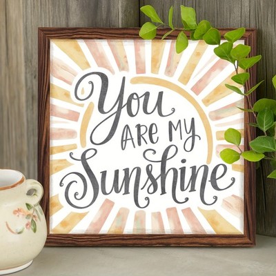 Rustic Sunshine Wooden Plaque Mothers Day You Are My Sunshine Home Decor Gift