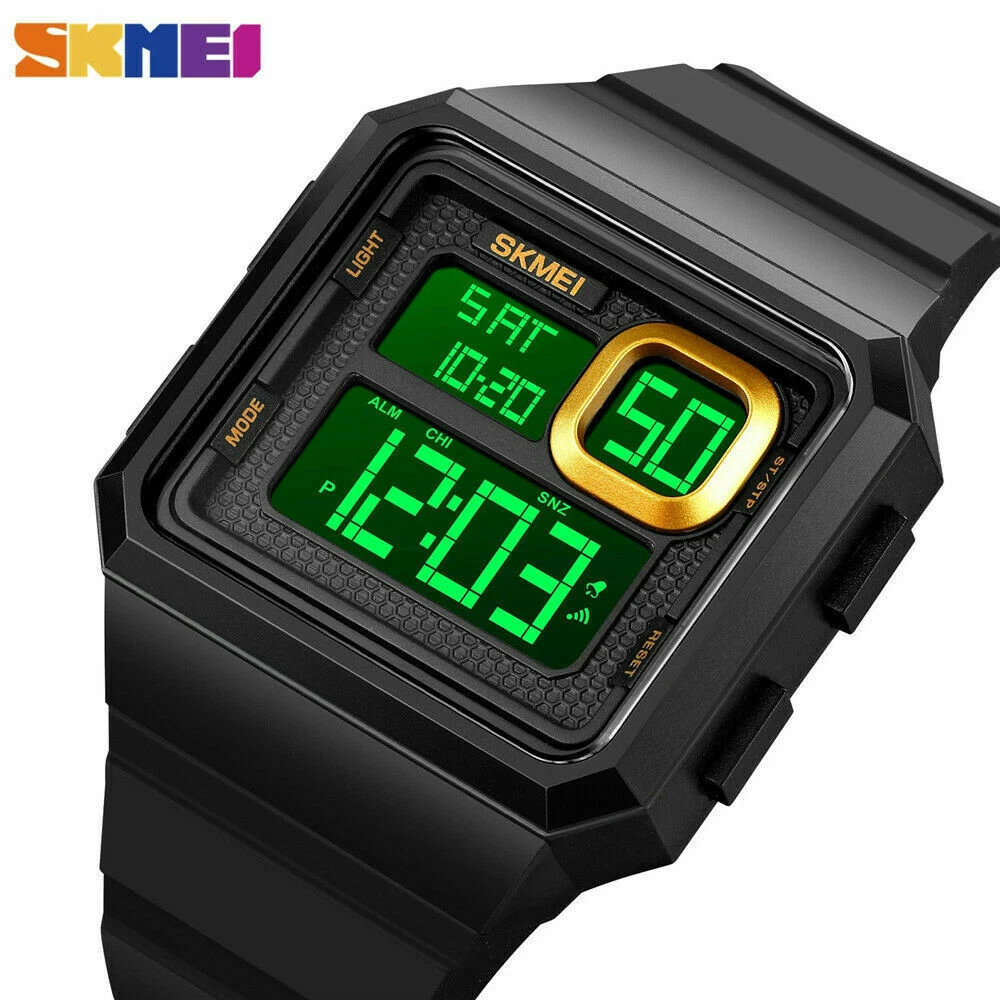 Skmei watch green light sale