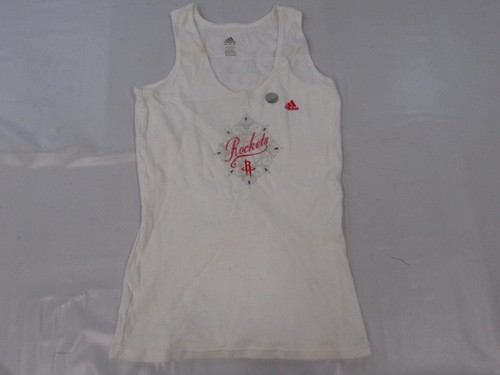 New (Minor Flaw) Houston Rockets Womens Size L Large White Adidas Tank Top