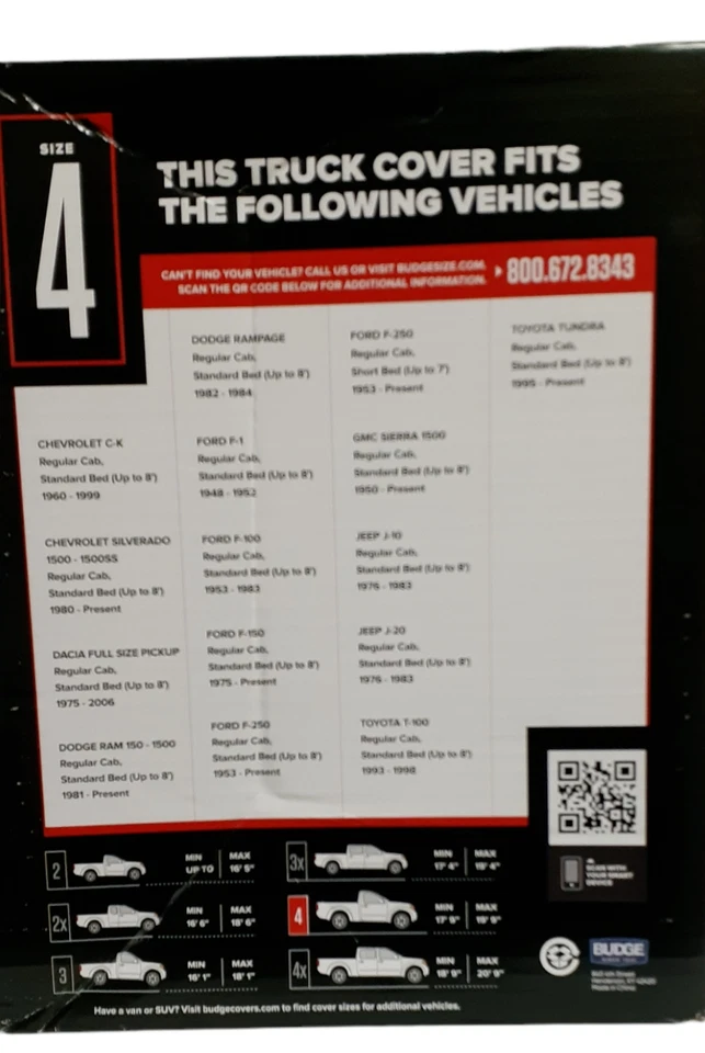 Capa de caminhão Budge Lite tamanho 4 proteção básica interna/externa para caminhões até 19'. - Imagem 3 de 4