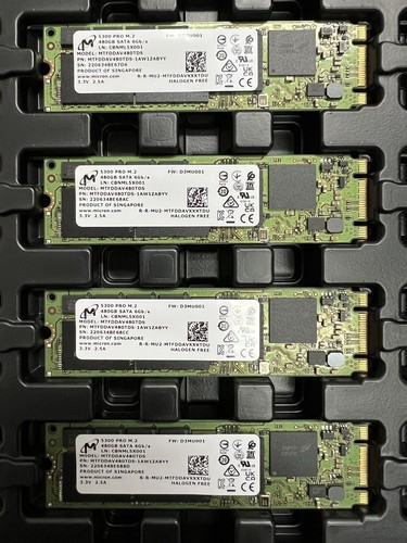 New Micron 5300 PRO 480GB M.2 2280 SATA 6Gb/s MTFDDAV480TDS-1AW1ZABYY SSD - Afbeelding 2 van 3