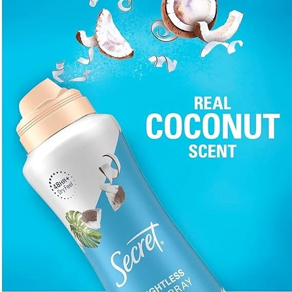 Secret Deodorant Dry Spray Nurturing Coconut 4.1oz -- (PACK OF 3) - Image 2 of 4