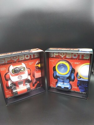 SPYBOTS Cybernetic Security Robots  LOT OF 2 SPOTBOT & T.R.I.P. / NIB / NSI