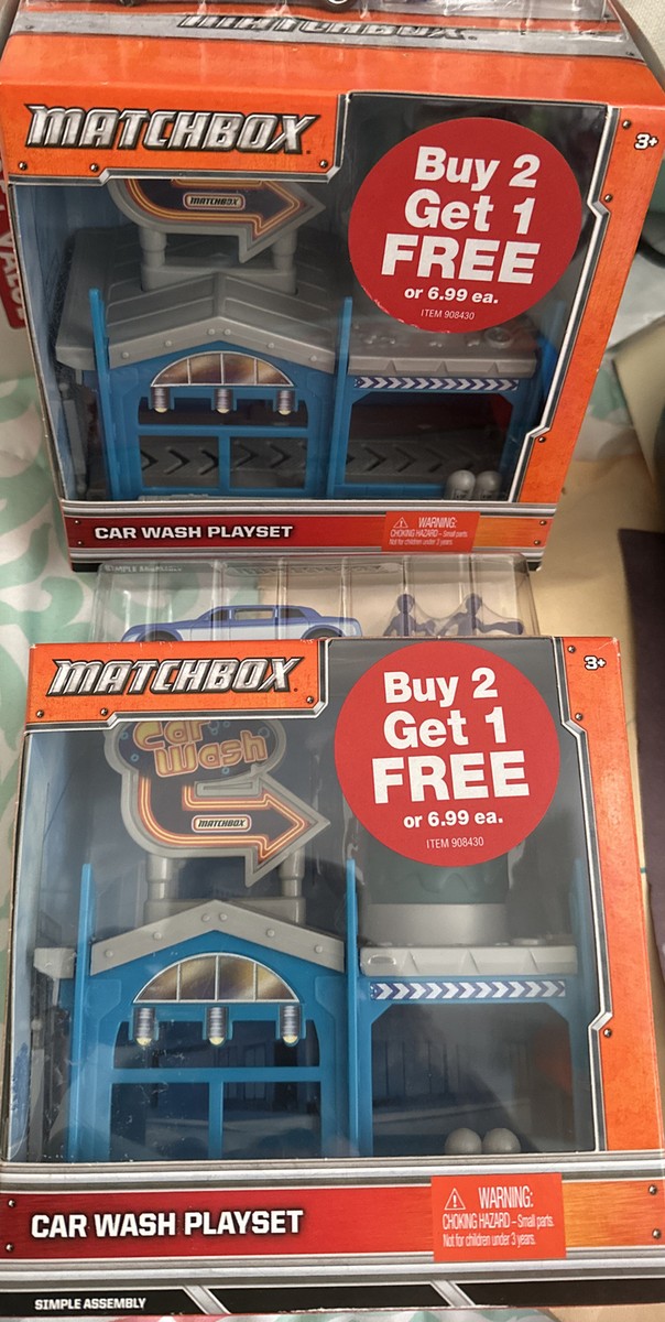 Matchbox Car Wash Playset Includes Car & Figures NEW SEALED