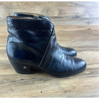 Pierre Cardin womens gray ankle leather fashion booties sz 8M