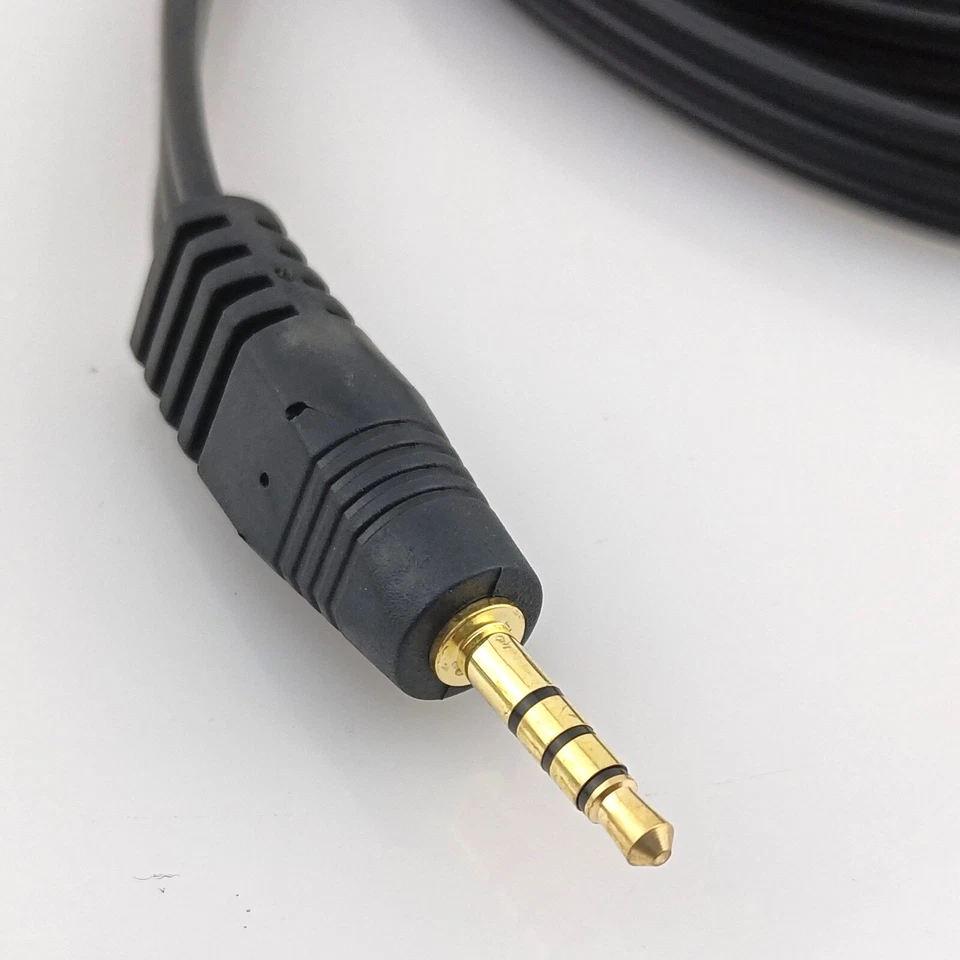 3.5mm AUX to RCA Video Stereo Audio Splitter Cable 10ft Analog Wire 3 Male Jack - Image 3 of 4