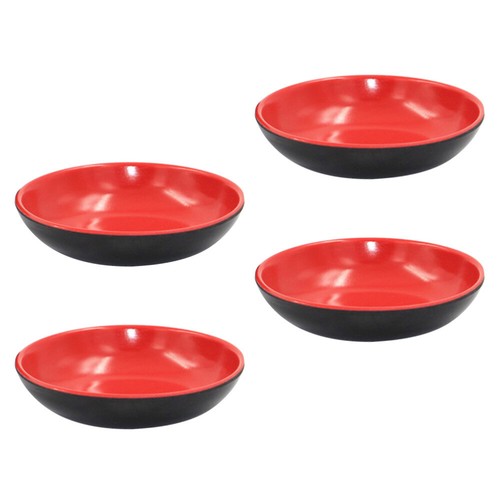 4 Pcs Appetizer Plate Ceramic Dish Sauce Dishes Seasoning Flavor