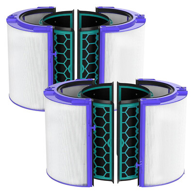 Hepa Activated Carbon Filter Compatible Dyson TP04 HP04 DP04 969048-01 1-2 Pack
