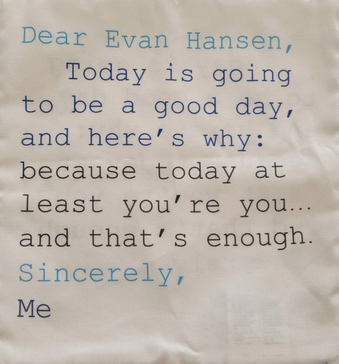 Dear evan top hansen pillow