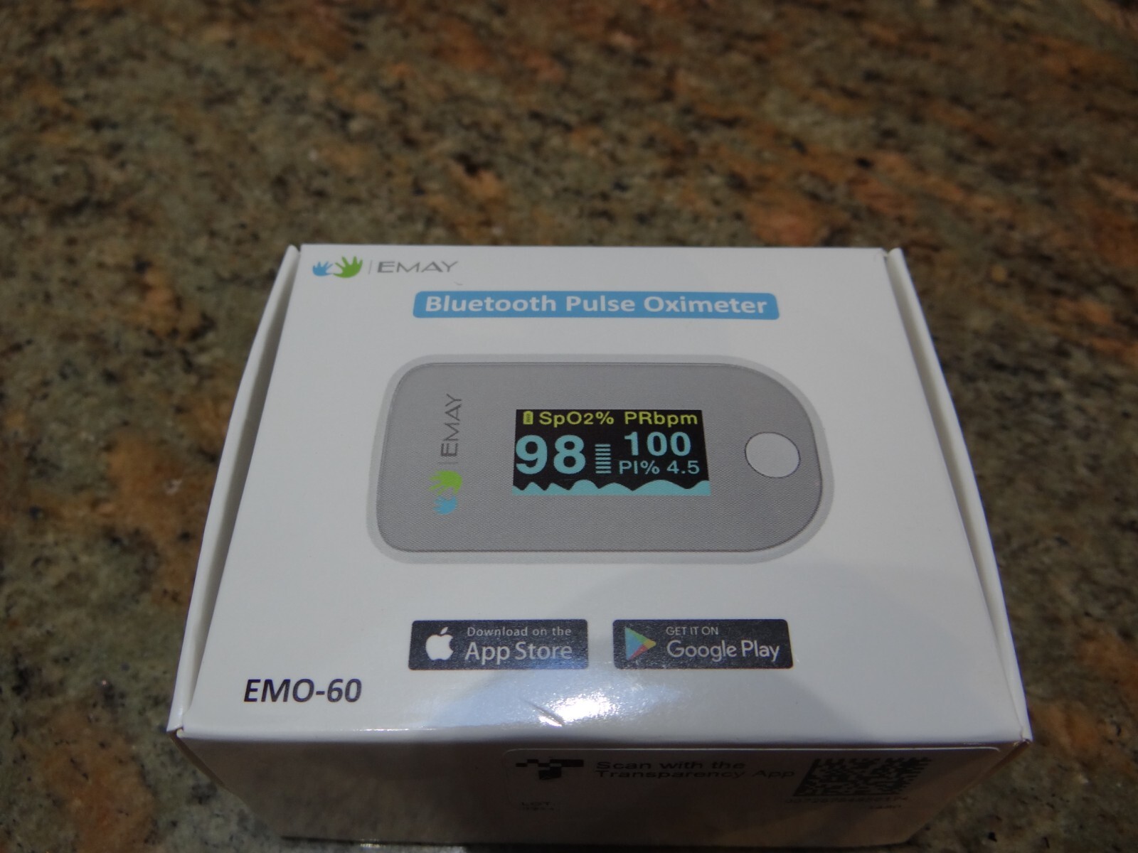 New/Box Emay Bluetooth Pulse Oximeter EMO60 eBay