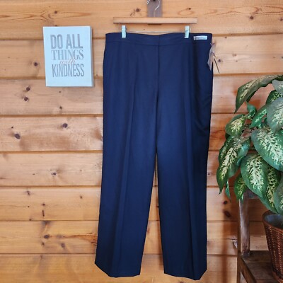 Pendleton NWT 100% Virgin Wool Classic Dress Pants Career Slacks Plus Sz 18 X30''
