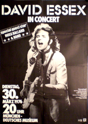 DAVID ESSEX  rares Konzertplakat von 1976