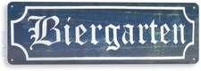 Biergarten Metal Decor German Art Stein Kitchen Beer Pub Bar Tin Sign B023 